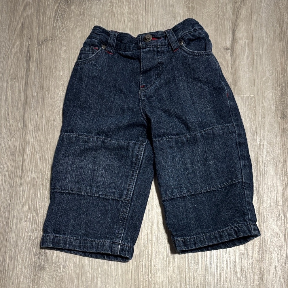 Please Mum Classic Navy Lined Kids Jeans